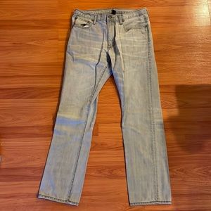 Size 33/30 gray jeans from gap regular wearing from some use. Brand: GAP